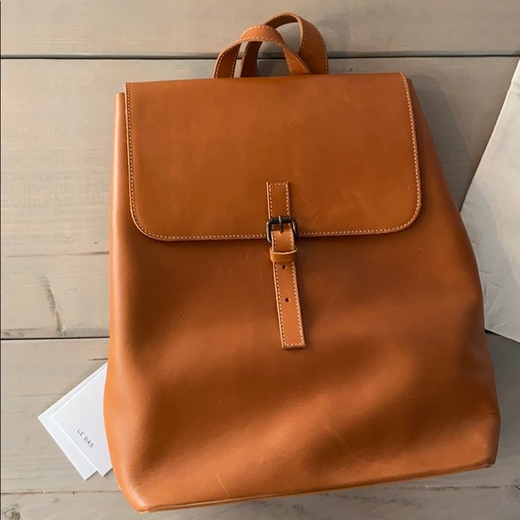NEW! Le Bas Leather Backpack - Tan